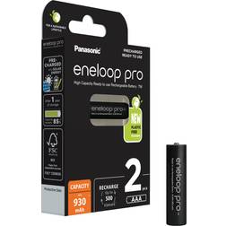 Panasonic eneloop pro AAA type Batterier til generelt brug (genopladelige) 930mAh > I externt lager, forväntat leveransdatum hos dig 23-11-2022